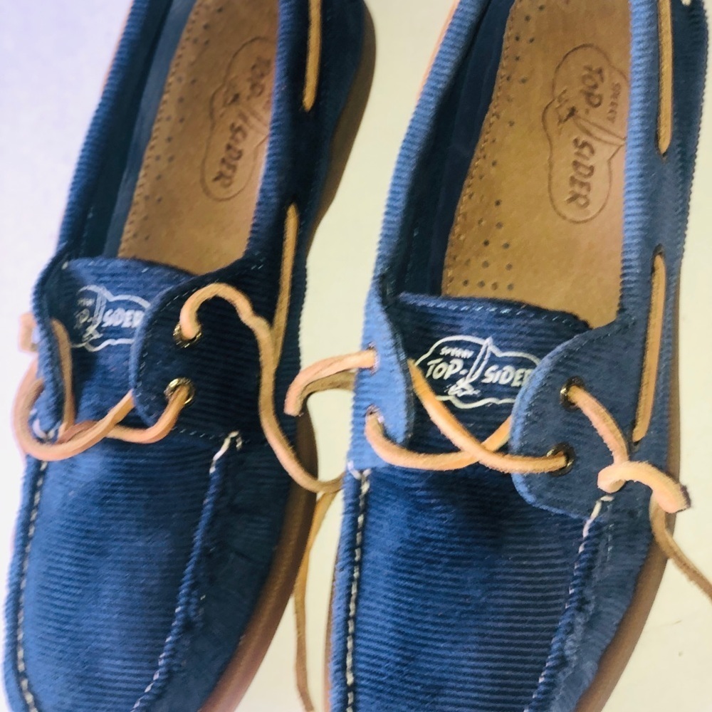 Sperry navy blue classic top sider shoes